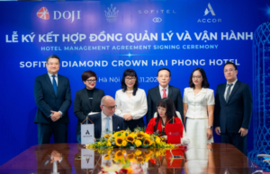 Tập đoàn DOJI và Tập đoàn Accor đã kí kết Hợp đồng quản lý khách sạn Sofitel Diamond Crown Hai Phong vào ngày 14/11